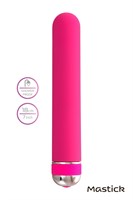 Розовый нереалистичный вибратор Mastick - 18 см. - фото 175920