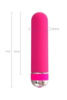 Розовый нереалистичный мини-вибратор Mastick Mini - 13 см. - фото 1366550