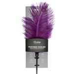Тиклер с фиолетовыми перышками Feather Tickler - 54 см. - фото 175518