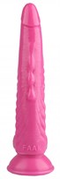 Розовый анальный реалистичный стимулятор на присоске - 25,5 см. - фото 175752