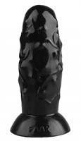 Черный анальный стимулятор - 17,5 см. - фото 175763