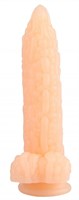 Телесный фантазийный фаллоимитатор  Дикая кукуруза  - 21 см. - фото 176357