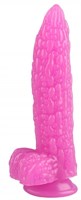 Розовый фантазийный фаллоимитатор  Дикая кукуруза  - 21 см. - фото 176363
