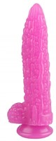 Розовый фантазийный фаллоимитатор  Дикая кукуруза  - 21 см. - фото 176364