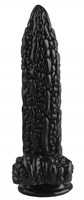 Черный фантазийный фаллоимитатор  Дикая кукуруза  - 21 см.  - фото 176367