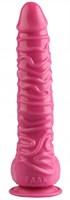 Розовый реалистичный фаллоимитатор на присоске - 26,5 см. - фото 176848