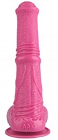 Розовый фаллоимитатор-реалистик с мошонкой - 25 см. - фото 176862