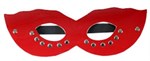 Красная маска CLASSIC с заклёпками - фото 176934