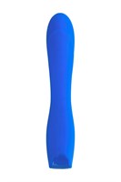 Нереалистичный синий вибратор BLURY - 18,5 см. - фото 176029