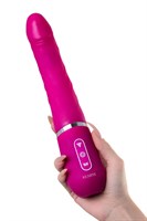 Розовый нереалистичный вибратор Ailighter Smart Telescopic Lover - 27,1 см. - фото 176094