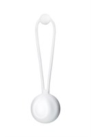 Белый вагинальный шарик LILY - фото 1306114