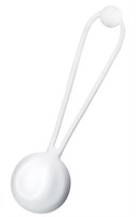 Белый вагинальный шарик LILY - фото 271065