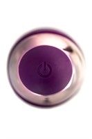 Фиолетовый клиторальный вибростимулятор FLO - 18,5 см. - фото 176232