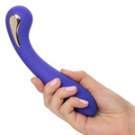 Фиолетовый вибромассажер с электростимуляцией Intimate Estim Petite G Wand - 19 см. - фото 1307637