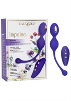 Фиолетовые виброшарики с электростимуляцией Impulse Intimate E-Stimulator Dual Kegel - фото 1414153