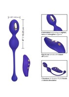 Фиолетовые виброшарики с электростимуляцией Impulse Intimate E-Stimulator Dual Kegel - фото 1414154