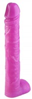 Розовый фаллоимитатор-гигант - 44,5 см. - фото 177097