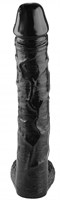 Черный фаллоимитатор-гигант - 51 см. - фото 177115