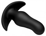Черная анальная вибропробка Kinetic Thumping 7X Prostate Anal Plug - 13,3 см. - фото 1309186