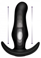 Черная анальная вибропробка Kinetic Thumping 7X Prostate Anal Plug - 13,3 см. - фото 298507