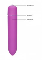 Фиолетовая вибропуля Speed Bullet - 9,3 см. - фото 1307191