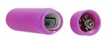 Фиолетовая вибропуля Speed Bullet - 9,3 см. - фото 177204