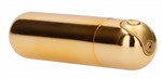 Золотистая перезаряжаемая вибропуля 7 Speed Rechargeable Bullet - 7,7 см. - фото 177212