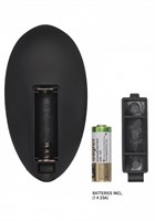 Черный анальный вибромассажер N 81 Rechargeable Remote Controlled Butt Plug - 14 см. - фото 177254