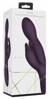 Фиолетовый вибромассажер-кролик Niva - 21,5 см. - фото 177271