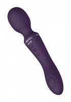 Фиолетовый вибромассажер Enora - 22 см. - фото 177278