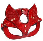 Красная игровая маска с ушками - фото 1308236