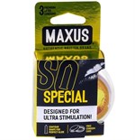 Презервативы с точками и рёбрами в пластиковом кейсе MAXUS AIR Special - 3 шт. - фото 1307957
