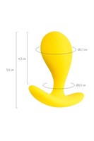 Желтая анальная втулка Blob - 5,5 см. - фото 1366801