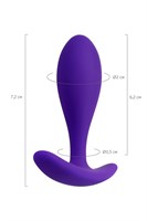 Фиолетовая анальная втулка Hub - 7,2 см. - фото 1308434