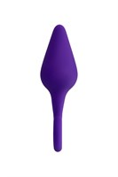 Фиолетовая анальная втулка Bung с петелькой - 11,5 см. - фото 1308474