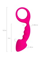 Розовая анальная втулка Bong - 12,5 см. - фото 1308484