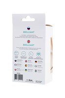Мятная анальная втулка Brilliant с прозрачным кристаллом - 8 см. 182996