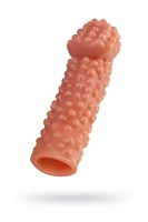 Реалистичная насадка на пенис с бугорками - 16,5 см. - фото 1308610