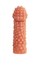 Реалистичная насадка на пенис с бугорками - 16,5 см. - фото 1308611