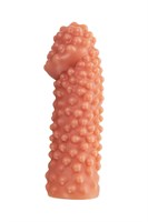 Реалистичная насадка на пенис с бугорками - 16,5 см. - фото 1308612