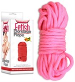 Розовая верёвка для любовных игр - 10 м. - фото 1349699