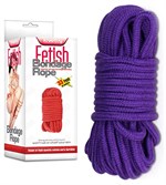Фиолетовая верёвка для любовных игр - 10 м. - фото 1348542