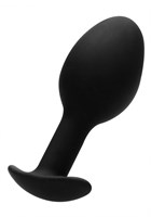 Черная анальная пробка N 89 Self Penetrating Butt Plug - 8,3 см. - фото 37225