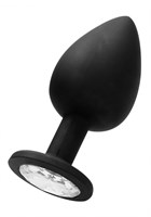 Черная анальная пробка N 91 Self Penetrating Butt Plug - 9,5 см. - фото 1367191