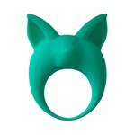 Зеленое эрекционное кольцо Kitten Kyle - фото 1310602