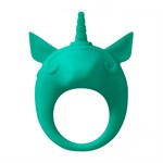 Зеленое эрекционное кольцо Unicorn Alfie - фото 472452