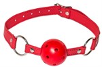Красный кляп-шарик Firecracker - фото 1310677