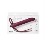 Бордовая вибронасадка для двойного проникновения Rori - 17 см. 184574