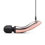 Черно-розовый вибромассажер Nouveau Curve Massager - 21 см. - фото 1367280