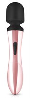 Черно-розовый вибромассажер Nouveau Curve Massager - 21 см. - фото 1367278